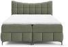 Boxspringbett Schlafzimmerbett CHARLES 180x200cm Stoff Aragon Grün Bild 3