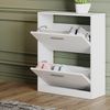 Schuhschrank Gizmo Weiß 59 x 72.5 cm 2 Fächern Vicco Bild 5
