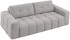 Vente-unique - SOPELANA Sofa Stoff Grau - B 100 cm x H 78 cm x L 220 cm Bild 3