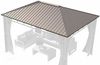 TOOLPORT Ersatzdach 3x4 m Hardtop Dach Stahldach für Gartenpavillon Sunset Superior 3x4m Bild 3