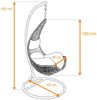 ESTEXO Sessel Hängesessel Polyrattan Hängekorb mit Gestell Hängestuhl Hängeschauke Bild 2