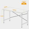Kleiner Computertisch Bürotisch 120x48 cm Industrie-Design Holz Metallgestell Bild 3
