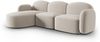 Micadoni Ecksofa Blair 4-Sitzer Links Samtstoff Hellbeige Bild 2