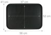 2er Set Serviertablett 56 x 41 cm 10049537 Bild 4