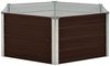 vidaXL Hochbeet Braun 129 x 129 x 45 cm Verzinkter Stahl 45710 Bild 3