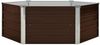 vidaXL Hochbeet Braun 129 x 129 x 45 cm Verzinkter Stahl 45710 Bild 2