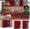 Hängeschrank Fame-Line Bordeaux Hochglanz 60 cm Vicco Bild 2