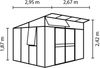 Vitavia Gewächshaus "Aura 7800", aluminium, 7,8 m²,10 mm HKP Bild 3