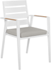 Set mit 6 Stühlen und Sitzkissen TAVIANO Metall Grau Bild 4