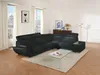Vente-unique - Ecksofa Leder - Ecke Rechts - Schwarz - NAHIA Bild 3