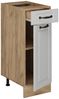 Küchenunterschrank R-Line Weiß Landhaus 30 cm , AP Anthrazit Vicco Bild 5