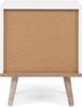 Finori Göteborg 60 Nachtkonsole, weiß / Dekor Sonoma Eiche | Nachttisch für Schlafzimmer | Maß: B x H x T ca. 40 x 51,9 x 30 cm | Nachtkonsole mit 2 Schubkästen Bild 2