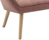 Vente-unique - CASERTA Sofa Stoff Puderrosa - B 73 cm x H 77 cm x L 127 cm Bild 5