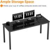Computertisch Schreibtisch 120x60x75 cm Schwarz Bürotisch Home Office Bild 5