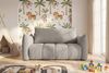 Sofa 2er-Sitzer mit Liegefunktion ONTARIO in Stoff Poso Hellgrau Bild 2