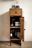 Badunterschrank 30x90cm 'Swing' Mango & Metall schwarz Bild 2