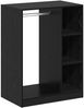 vidaXL Kleiderschrank mit Regal Schwarz Eichen-Optik 77 x 48 x 102 cm 879644 Bild 2