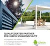 Weide Vertikale Lamellenwand für Weide Pergola | Ivory Sand | aus Aluminium Bild 4