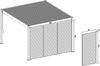 Weide Vertikale Lamellenwand für Weide Pergola | Ivory Sand | aus Aluminium Bild 2