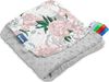 Sensillo Minky-Decke 75x100 grau Blumen Bild 1