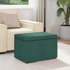 vidaXL Hocker Dunkelgrün 61 x 41 x 40 cm Stoff und Pressholz 876761 Bild 3