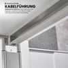 bümö höhenverstellbarer Schreibtisch Z-Serie 140x80 cm in Asteiche, Gestell in Graphit - PC Tisch klein für's Büro manuell höhenverstellbar, Computertisch verstellbar, ZS-14-R-G Bild 4