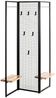 Standgarderobe Raik / Reggio, Stahl, Schwarz, 133 x 175 x 24 cm Bild 2