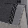 Kurzflor Teppich Läufer Band Grau - 80x300x0,9cm Bild 3