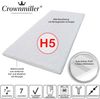 Crownmiller Topper Basic 80x200cm extra fest, 7 cm Topper mit 7 Zonen, Bezug waschbar bis 60°C Bild 2
