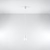 Pendelleuchte, Weiß, PVC, 1-flammig, H 90 cm Bild 2