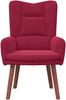 vidaXL Sessel Weinrot 63 x 67 x 94 cm Samt 42001808 Bild 4