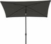 Derby Balkonschirm ca. 180x120 cm/4tlg. D. 840 anthrazit, Gestell anthrazit 22/25mm, ohne Volant Bild 5