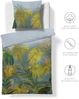Fleuresse Mako-Satin Bettwäsche 135x200 Dschungel Tropic Blätter grün 114560-05 Bild 4