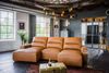 KAWOLA Big Sofa DORI Leder cognac Longchair links 92 x 164 x 288 cm Bild 4