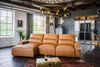 KAWOLA Big Sofa DORI Leder cognac Longchair links 92 x 164 x 288 cm Bild 2