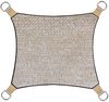 Sonnensegel Quadratisch wasserdurchlässig Champagner 13m² - für Terrasse Bild 2