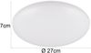 Flache LED Deckenleuchte VIORA in Weiß, IP44 Badezimmer geeignet, Ø 27cm Bild 3