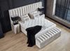 abc bedding Boxspringbett Komfortbett OSCAR mit Samt in Creme Beige, Voll-orthopädisches Schlafsystem inklusive Bettkasten Bild 2