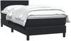 vidaXL Boxspringbett mit Matratze Schwarz 90x210 cm Samt 3316385 Bild 4
