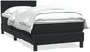 vidaXL Boxspringbett mit Matratze Schwarz 90x210 cm Samt 3316385 Bild 1