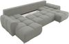 Wohnlandschaft Lonkor U mit Bettkasten und Schlaffunktion (Farbe: Velo 627) Bild 4