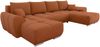 Wohnlandschaft Lonkor U mit Bettkasten und Schlaffunktion (Farbe: Velo 627) Bild 2