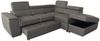 HTI-Living mit Ottomane rechts Grau Couch Sandy Bild 3