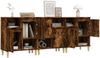 vidaXL Sideboards 3 Stk. Räuchereiche 60x35x70 cm Holzwerkstoff 3185740 Bild 4