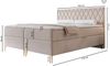 Selsey 'Caresso' Boxspringbett mit Bonellmatratze, Topper, Velours, dunkelblau, 140x200 cm Bild 4