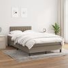 vidaXL Boxspringbett mit Matratze Taupe 120x190 cm Stoff 3269741 Bild 3