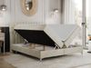 Boxspringbett mit 2 Bettkästen Matratze und Topper - MILEN - 120x200cm - Beige Velours - H3 Bild 2
