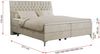 Boxspringbett mit 2 Bettkästen Matratze und Topper - MILEN - 120x200cm - Beige Velours - H3 Bild 5