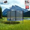 KINETIC SPORTS Trampolin Outdoor SALTO - Kindertrampolin Gartentrampolin Set mit Leiter, Netz, Randpolster, USA Sprungtuch, bis zu 160kg, Blau, Ø 244 cm Bild 2