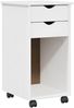 vidaXL Rollschrank Weiß 34 x 39 x 65,5 cm Massives Kiefernholz 42028353 Bild 2